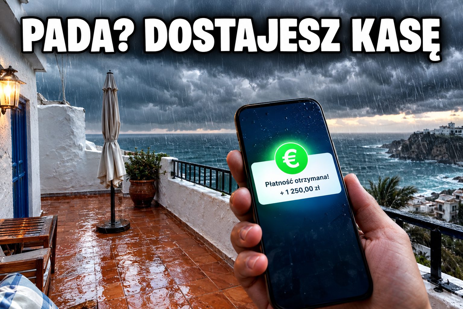Airbnb zapłaci gościom za deszczowe dni na urlopie. Polacy mogą z tego skorzystać, ale warto znać szczegóły
