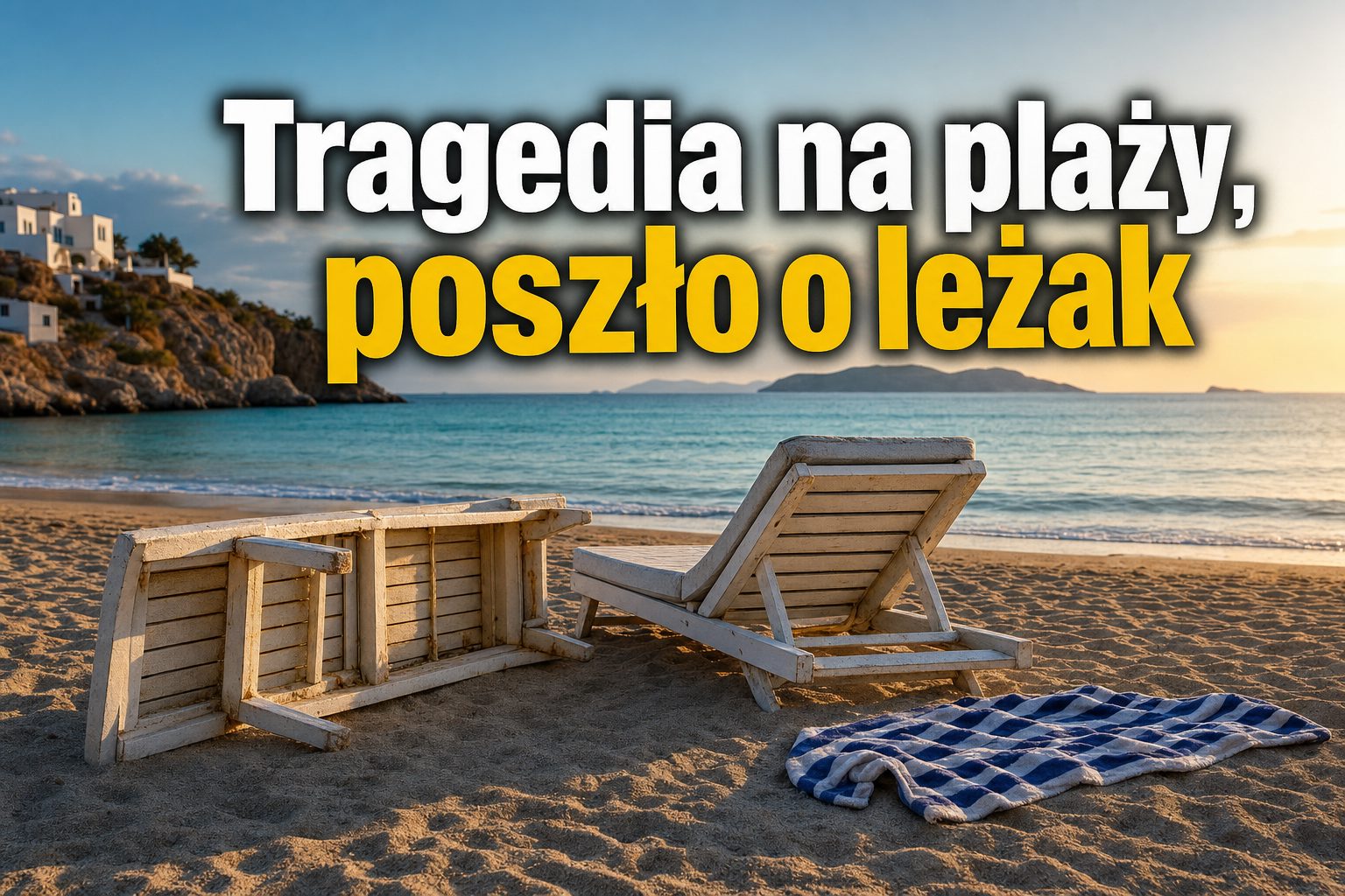 Poszło o jeden leżak. Niedzielny poranek na plaży pod Atenami zakończył się tragedią