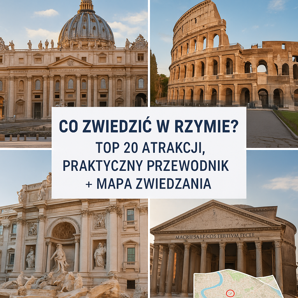 Co zwiedzić w Rzymie? TOP 20 atrakcji, praktyczny przewodnik + mapa zwiedzania