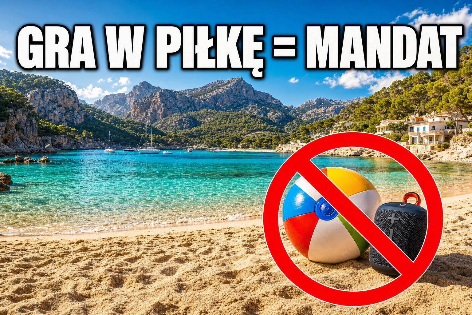 Majorka zaostrza zasady na plaży. Gra w piłkę i głośnik mogą słono kosztować