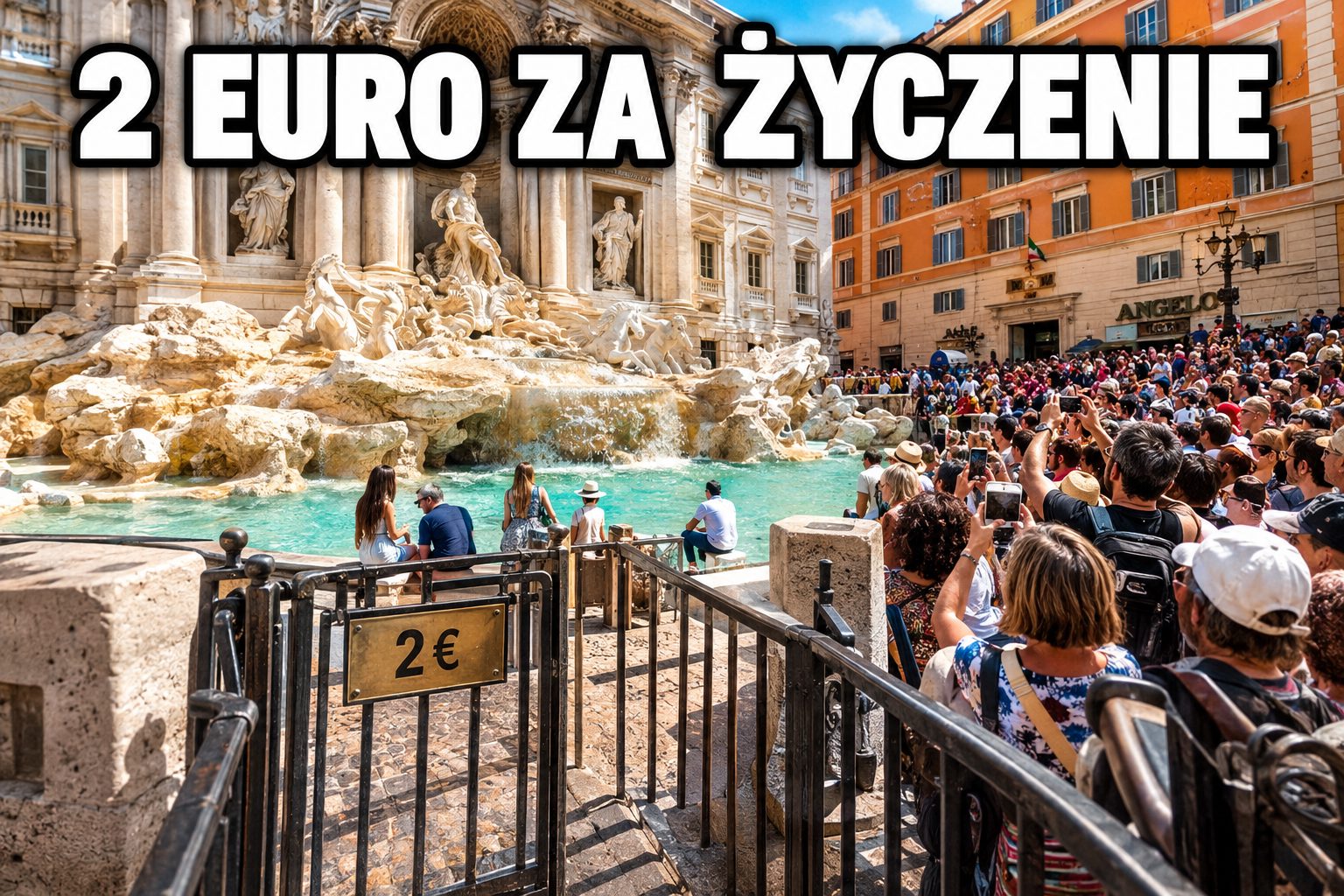 Rzym kazał turystom płacić za fontannę di Trevi. Po ośmiu miesiącach widać, co z tego wyszło