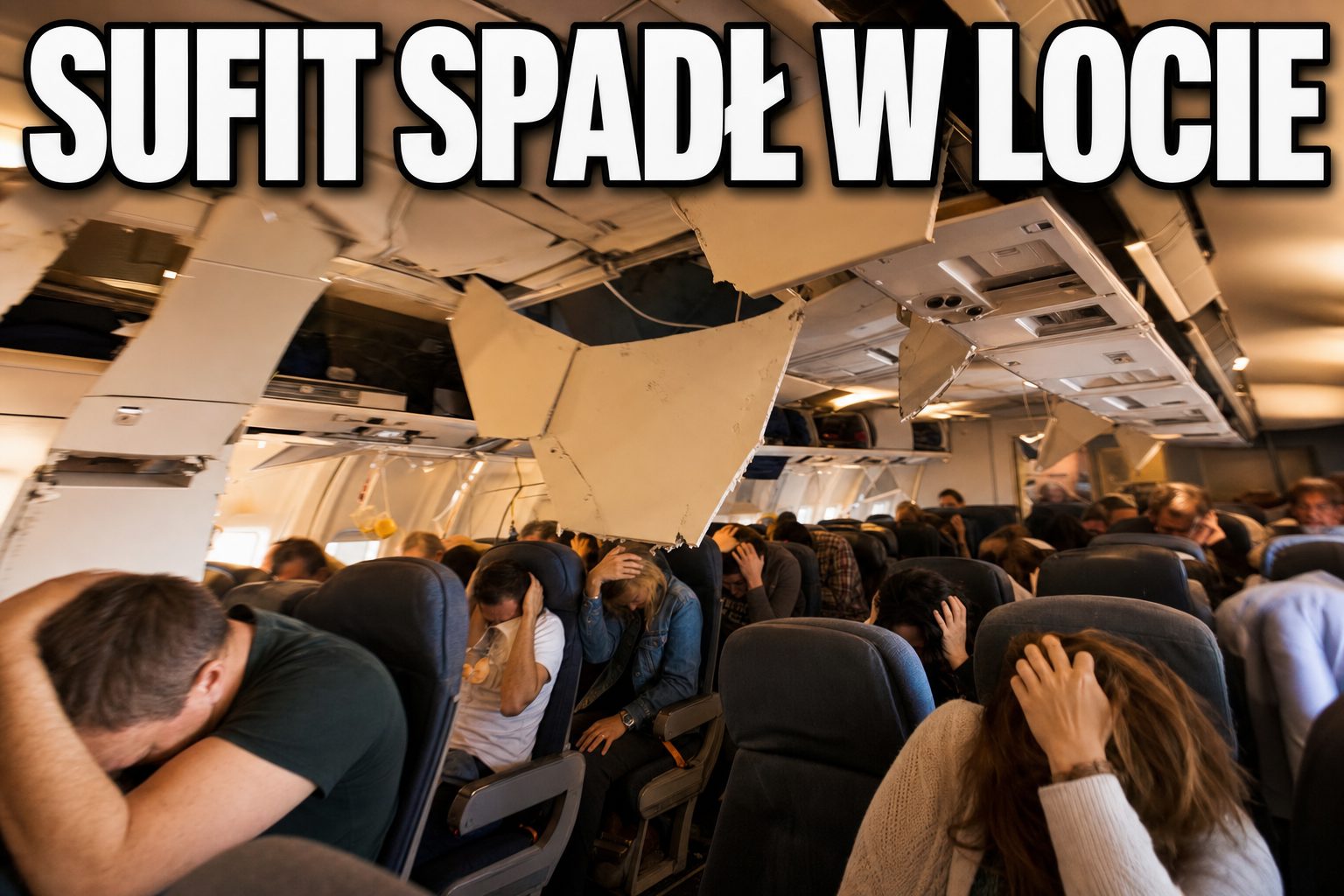Sufit runął na pasażerów w trakcie lotu. Nagranie z Boeinga 737 obiegło cały świat